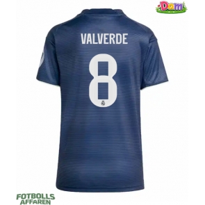 Real Madrid Federico Valverde #8 Bortatröja Kvinnor 2025-26 Kortärmad